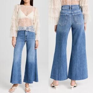 NWT Frame Le Palazzo crop high rise wide leg jeans